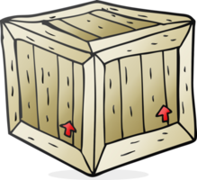 Hand gezeichnet Karikatur Box png