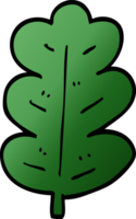 cartoon doodle oak leaf png