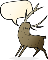 cartoon stag with speech bubble png