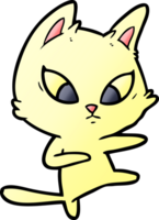 confused cartoon cat png