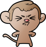 cartoon angry monkey png