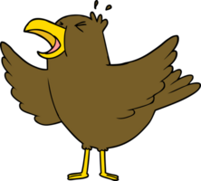 cartoon bird squawking png