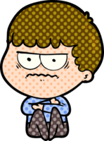 homme agacé de dessin animé png