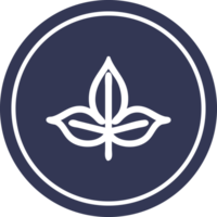 natural leaf circular icon symbol png