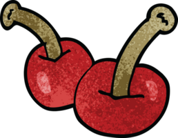 cartoon doodle cherry png