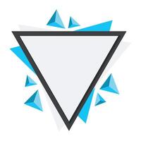 Modern Triangle Frame vector