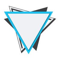 moderno triángulo marco vector