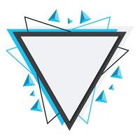 Modern Triangle Frame vector