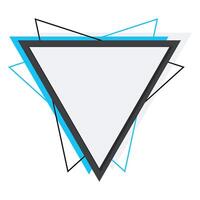 Modern Triangle Frame vector