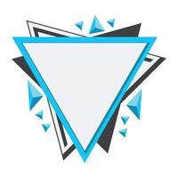 Modern Triangle Frame vector