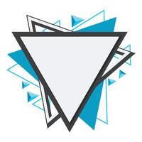 Modern Triangle Frame vector