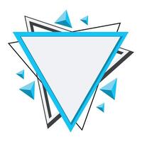 Modern Triangle Frame vector