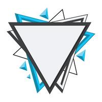 Modern Triangle Frame vector