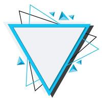 Modern Triangle Frame vector