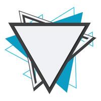 Modern Triangle Frame vector