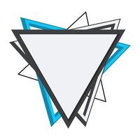 Modern Triangle Frame vector