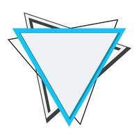 Modern Triangle Frame vector