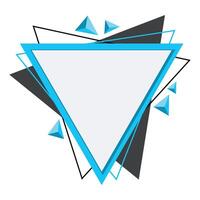 Modern Triangle Frame vector