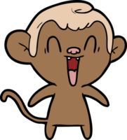 cartoon laughing monkey png