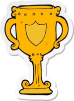 adesivo di un trofeo dei cartoni animati png