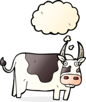 cartoon bull with thought bubble png