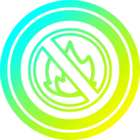 no flames circular icon with cool gradient finish png