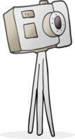 drawn cartoon camera on tripod png