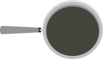 Empty frying pan icon isolated vector