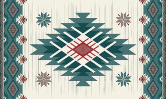 Navajo tribal seamless pattern. Native American ornament. Ethnic South Western decor style. Boho geometric ornament. seamless pattern. Mexican blanket, rug. Woven carpet illustration vector
