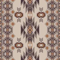 American ethnic native pattern.Traditional Navajo,Aztec,Apache,Southwest and Mexican style fabric pattern.Abstract motifs pattern.Design for fabric,clothing,blanket,carpet,woven,wrap,decoration vector