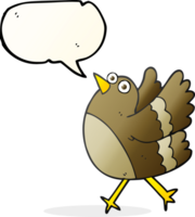 drawn speech bubble cartoon happy bird png