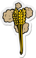 sticker of a cartoon straw png