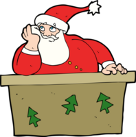 cartoon bored santa claus png