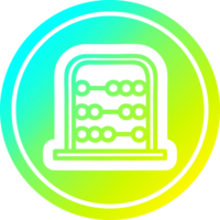 tradicional ábaco ícone com legal gradiente terminar png