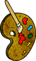 mano dibujado peculiar dibujos animados Arte paleta png