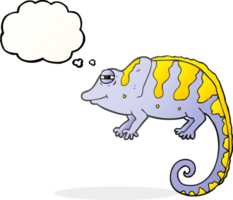 drawn thought bubble cartoon chameleon png