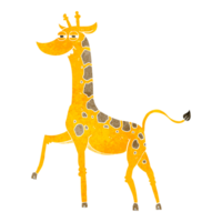 retrò cartone animato giraffa png