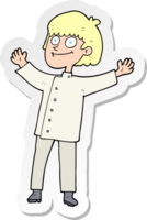 sticker of a cartoon chef png