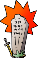 cartoon doodle heros grave png