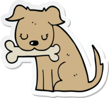 klistermärke av en tecknad hund png