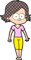 garota feliz dos desenhos animados png