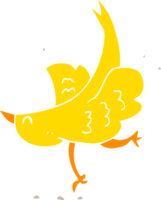 ilustração de cor lisa de pássaro png
