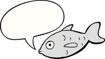cartone animato pesce con discorso bolla png