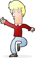 Cartoon eilender Mann png