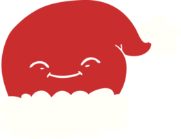 flache farbe stil cartoon weihnachtsmütze png