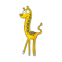 strutturato cartone animato giraffa png