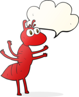 drawn speech bubble cartoon ant png