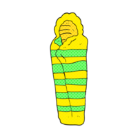 drawn cartoon sleeping bag png