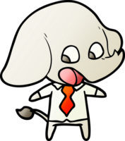 éléphant de dessin animé mignon png