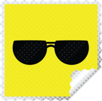 sunglasses graphic square sticker stamp png